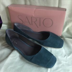 franco sarto tracy flat 9.5 green